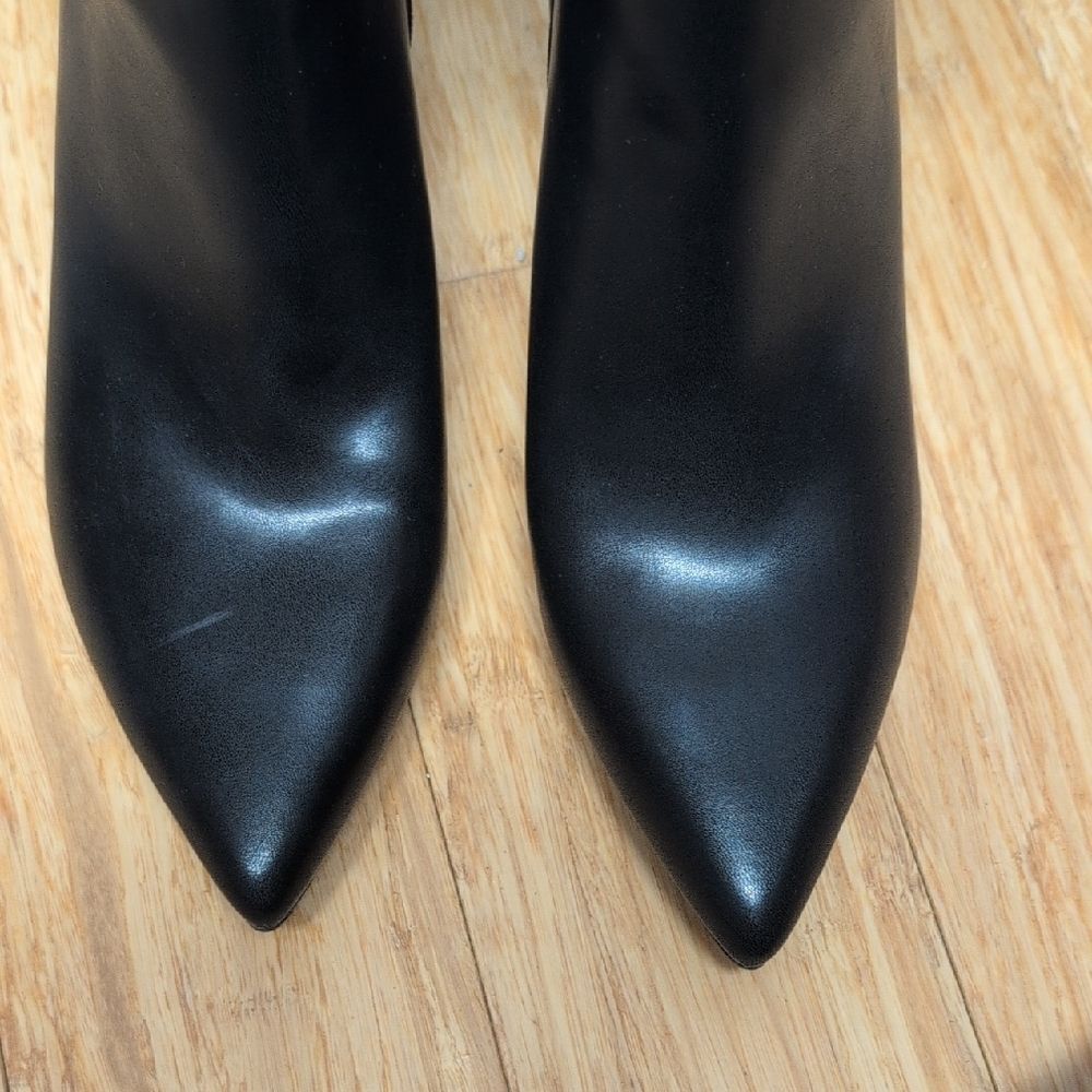 On 34th Aatira Black Tulip Top Pointed Toe Kitten Heel Boots Size 7M NEW - Picture 6 of 8